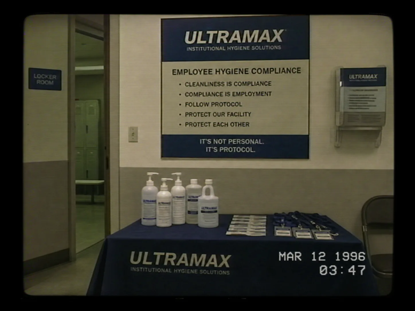 Degraded ULTRAMAX employee training video still