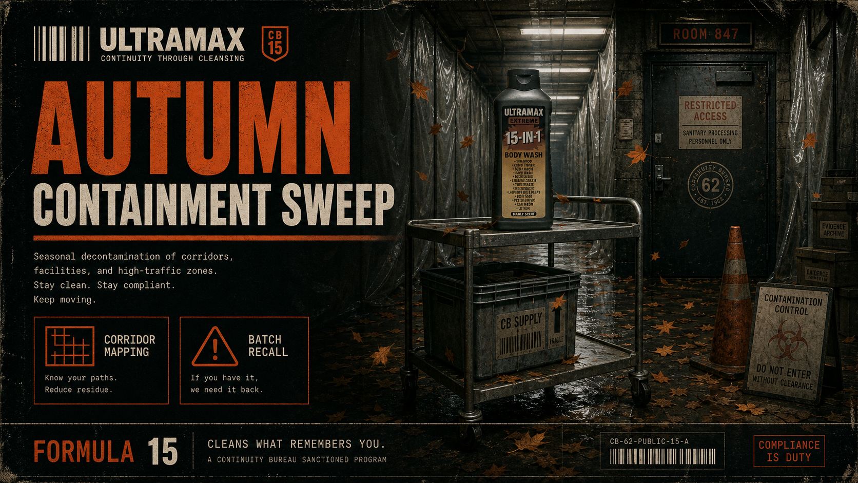 Autumn containment sweep banner